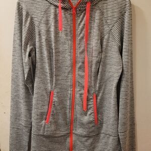 Striped Gray and Pink Women's Jacket